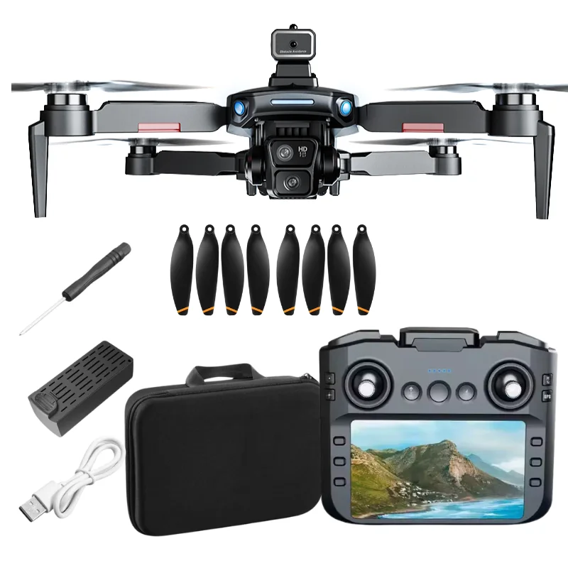 Dron z kamerą FPV i GPS pilot LCD LunoGo